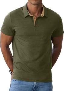 Polo Moderno 2024, Nuevo y Popular, Liso, Casual, con Logotipo Personalizado, con Bolsillo, para Hombre, Tejido, de Alta Calidad - Product Image 3