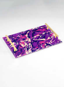 Bandeja para servir de piedra de mármol negro, restaurante de plato para Navidad, boda, Hotel, uso para servir comida, bandeja para servir con asa - Product Image 5