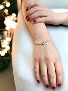 Bracelet enveloppant tendance en acier inoxydable avec pierre en zircon - Cadeau - Product Image 5