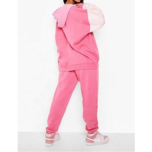 Conjunto Deportivo de Dos Piezas para Mujer, Sudadera con Capucha de Algodón, Pantalones Jogger Acampanados, Chándal Holgado de Alta Calidad con Paneles - Product Image 2