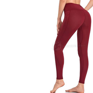 Leggings de yoga pour femmes, coupe ajustée, taille mi-haute, légers, respirants, en spandex/polyester de haute qualité, fabriqués par un fabricant professionnel - Product Image 2
