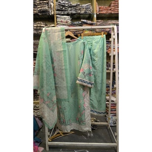 FUSION LONG LENGTH 3 PIECE COTTON SALWAR KAMEEZ PLUS SIZE SERIES-SL00252 - Product Image 2