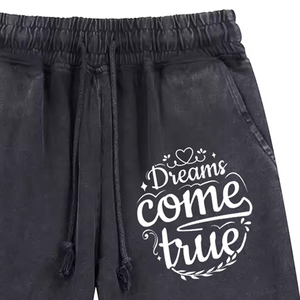 Summer Active Wear Acid Washed Short Black Color With Side Pocket Acid Wash Short With <b>Elastic</b> Waste And Drawstring Closure - Product Image 5