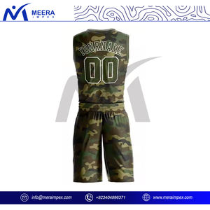 Ensemble d'uniformes de basket-ball personnalisables pour hommes Kit complet de vêtements de sport respirants à séchage rapide comprenant un short en jersey Service OEM - Product Image 4