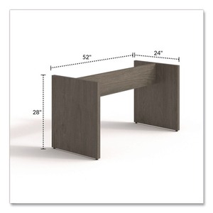 Alera LGC-BL2 50in. X 22in. X 28in. Seville 96in. Wide <b>Walnut</b> Conference <b>Table</b> Base 50in. X 22in. X 28in. - Product Image 6