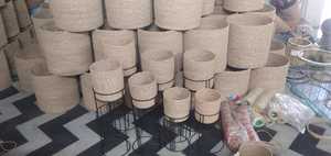 Jardinières et récipients de rangement biologiques faits à la main Sets de table Sous-verres en jute fabriqués avec excellence pour un usage domestique - Product Image 3