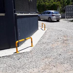 10-Piece Outdoor Parking Lot Column Protector <b>Set</b> 104 X 46cm Metal Barrier Gate and Bollard Aluminium and Steel Material - Product Image 1