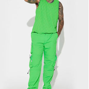 Pantalon cargo en coton taille haute à la mode pour hommes taille moyenne, respirant, grande taille, pour l'hiver, le travail en plein air et la randonnée - Product Image 1