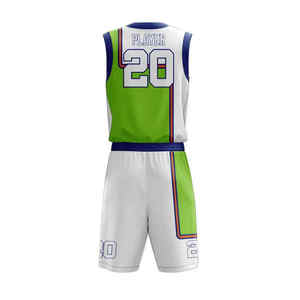 Top vente nouveau design sublimation dernier prix top qualité réversible entièrement logo personnalisé uniformes de basket-ball - Product Image 3