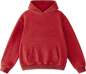 Sudadera con capucha y cremallera personalizada, efecto desgastado por el sol, 100% algodón, unisex, oversize, ecológica, estilo urbano, gruesa y cómoda para hombre - Product Image 1