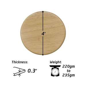 Venta al por mayor de posavasos redondos de madera de acacia de bambú, posavasos de nogal usados para la cocina casera - Product Image 5