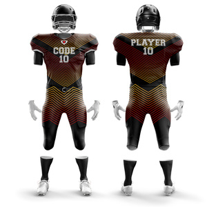 ชุดเสื้อฟุตบอลอเมริกันแขนสั้นระบายอากาศได้ดีป้องกันแบคทีเรียโลโก้ตามสั่ง100% ขนาดใหญ่พิเศษ - Product Image 4