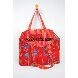 กระเป๋าผ้าคอตตอนลายทางวินเทจสีแดงพิมพ์โลโก้ได้ตามต้องการเป็นมิตรต่อสิ่งแวดล้อมขนาดใหญ่สำหรับการจัดเก็บของปาร์ตี้ช้อปปิ้งแบบมีซิป - Product Image 6
