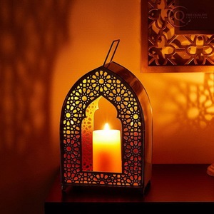 Elegante Portavelas de Metal Decorativo para Decoración del Hogar |   Mejora el Interior con la Luz de una Vela - Product Image 4