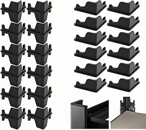 24 Pcs Post Inserts Connecteurs Rack De Rangement Muscle Rack Rayonnage PP Plastique Moulé Par Injection Support Robuste - Product Image 1