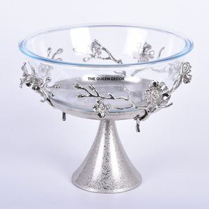 Cuenco decorativo con textura de trabajo martillado pulido brillante de Metal de acero inoxidable de tamaño personalizado recién llegado - Product Image 5