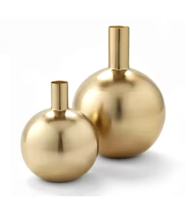 Jarrones de flores multidecorativos modernos de lujo, suministros de metal al por mayor para decoración de sala de estar y dormitorio para hoteles con MOQ bajo - Product Image 3