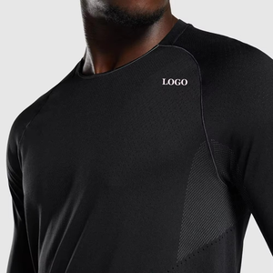 Nueva Camiseta de manga larga ajustada para hombre, camiseta personalizada ligera para hombre para gimnasio y ejercicio, ropa de verano - Product Image 6