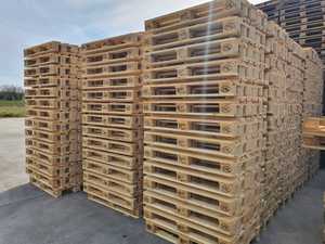 Vente en gros de palettes en bois Euro à bas prix Entrée industrielle double face à 4 voies en bois de pin - Product Image 3