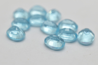 Aigue-marine bleue ovale à facettes laboratoire créé pierres précieuses en vrac 4x6mm 5x7mm 6x8mm 8x10mm 9x11mm 10x12mm 12X14mm 10x14mm bijoux.
