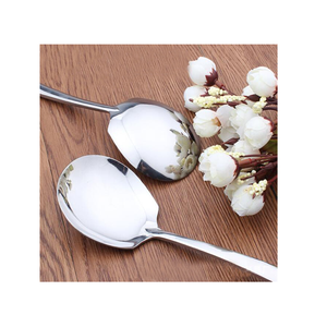 Meilleure vente cuillère de service de mariage en acier fabriqués à la main léger aspect naturel couverts à vendre en vrac quantité - Product Image 6