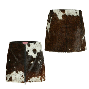 Falda de Cuero Vacuno de Diseño Nuevo, Color Sólido, Corte Ajustado, Estilo Urbano Profesional - Product Image 6