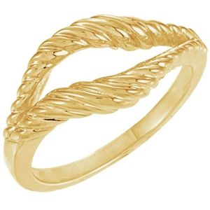Stuller Freeform <b>Couple</b> <b>Ring</b> 5998:144557P 14KY Yellow Gold VVS1 Diamond Geometric Pattern IGI Certified Fine for Everyday Wear - Product Image 1
