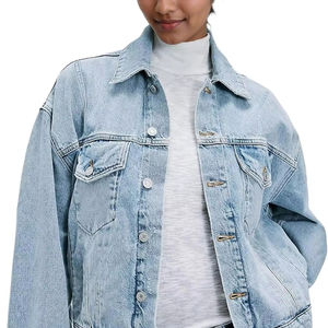 Chaquetas de mezclilla de mujer de tasa ajustable, fabricación personalizada, estilo superior de tasa de fábrica, recién llegado para chaquetas de mezclilla de mujer - Product Image 1