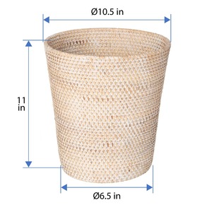 Cesta de mimbre Goodfield para residuos, hecha a mano, ecológica, al por mayor, fabricada en Viena - Product Image 2
