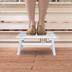 Well Home 'Ara' Sgabello e Pouf Multifunzionale Bianco Smontabile - Product Image 6