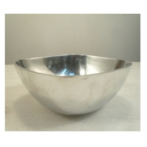 Tazón decorativo de Metal de aluminio con diseño de onda grande, cuencos para ensaladas de frutas, centro de mesa decorativo - Product Image 1