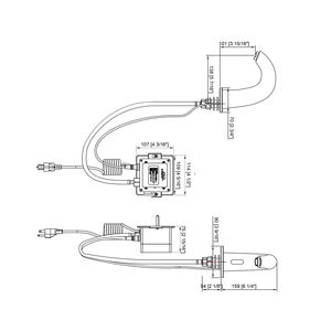 Robinet de salle de bain sans contact à capteur automatique chromé avec robinet de salle de bain mains libres à alimentation enfichable, liste Cupc - Product Image 2