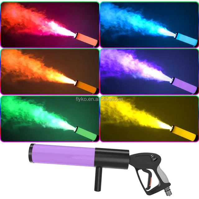 Stage Effect Equipment Professional LED CO2 Gun DJ Bar Party Low Price Handheld Smoke Atmosphere Jet Machine