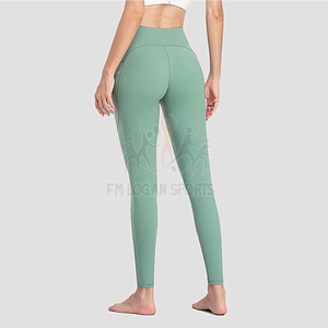 Mallas de gimnasio personalizadas para mujer, Leggings de Yoga de cintura alta, nueva tela - Product Image 4