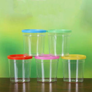 Mini gaiola acrílica para animais de estimação, mini aranha, exploradora natural, tigela transparente para peixes <span class=keywords><strong>betta</strong></span>, tigela de alimentação para peixes - Product Image 3