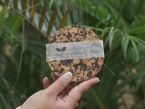 Eco-Friendly <b>Cork</b> <b>Coaster</b> Chocochip Design Durable Single Side Veneer Disposable Dinnerware Tableware Home Office Mats Pads - Product Image 2