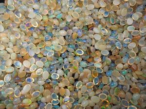 Excellent Cabochon ovale coupe 100% opale éthiopienne naturelle pierres précieuses en vrac matériel de bijoux prêt à expédier vente en gros à bas quantité minimale de commande - Product Image 3