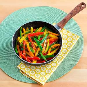 High Quality <b>Non</b>- <b>Stick</b> Best Seller Aluminum Frypan Size 28cm with Customize Color Induction Bottom - Product Image 4