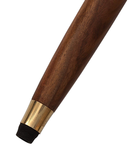 Bastón de madera de tres piezas, diseño de incrustaciones de mango de pájaro de latón, bastón plegable desmontable, diseño decorativo de incrustaciones de pájaro - Product Image 2