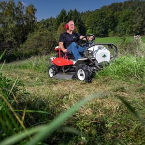 Orec Rabbit RM882 Industrial 2-Stroke Diesel <b>Ride</b>-<b>On</b> Brushcutter Lawn Mower 88cm 5.5HP - Product Image 1