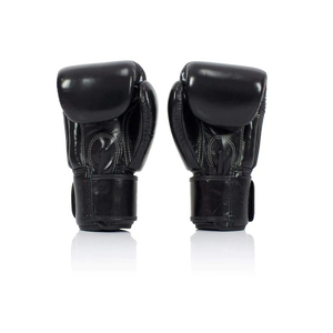 Gants de boxe de haute qualité en cuir véritable avec protection UV complète des doigts, sangle de poignet réglable antidérapante à boucle auto-agrippante - Product Image 3