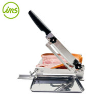 Machine à trancher manuelle en acier inoxydable, écologique, pour légumes, poisson et viande congelée, avec poignée en PP