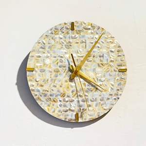 Nacre incrusté horloges maison salon espace décor en gros grand prix mosaïque vadrouille horloge - Product Image 2