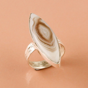 แหวนพลอยไคยาไนต์ธรรมชาติสีเงินสเตอร์ลิง925การออกแบบที่เป็นเอกลักษณ์ของผู้หญิงเครื่องประดับชั้นดีสไตล์คลาสสิกสำหรับงานแต่งงานและงานปาร์ตี้ - Product Image 6