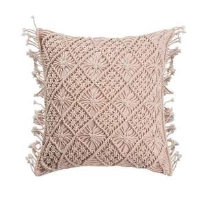 Funda de cojín de ganchillo de macramé ecológica, fundas de almohada de decoración sostenible para el hogar para hoteles - Product Image 1