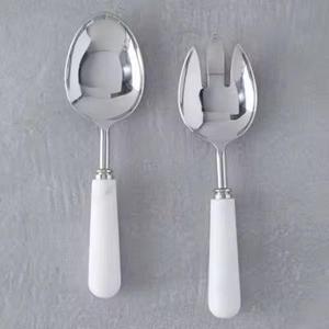 Résine et acier inoxydable faits à la main avec boîte-cadeau Serveur à salade ou cuillères à salade de bonne qualité Accessoires de cuisine - Product Image 3