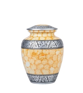 Royal Cremation <b>Urn</b> for Human Ashes - Adult Funeral <b>Urn</b> Handcrafted - Affordable <b>Urn</b> for Ashes (Warm Beige <b>Large</b> Adult 200Cu/In) - Product Image 2