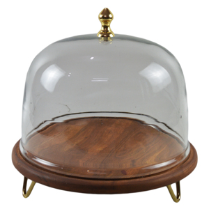 Support à gâteau en métal en bois de haute qualité avec bouton en acrylique pour décorations de fête d'anniversaire de mariage ou décor de table à la maison - Product Image 6