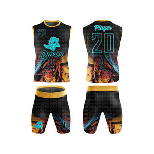 2025 Best Quty poliéster equipo de fútbol americano uniformes OEM sublimación 7 7 corto Sve bandera patrón XL Tops camisas conjuntos - Product Image 2