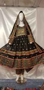 2023 Traditional Muslim <b>Clothing</b> Afghan Kuchi Dress Tribal Afghani Koochi Salwar Kameez Shalwar Handcrafted in Afghanistan - Product Image 6